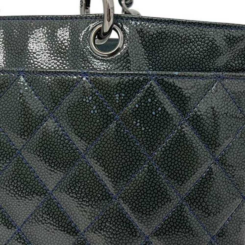 CHANEL Green Leather Tote Bag - Picture 9 of 11